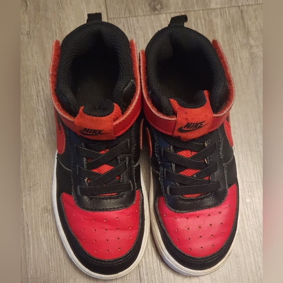 Nike Court Borough Mid 2 Black and red size 9c - Picture 9 of 9